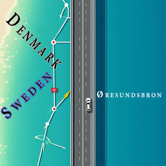 Route 1 über Brücken