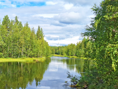 Der malerische Fluss Risån